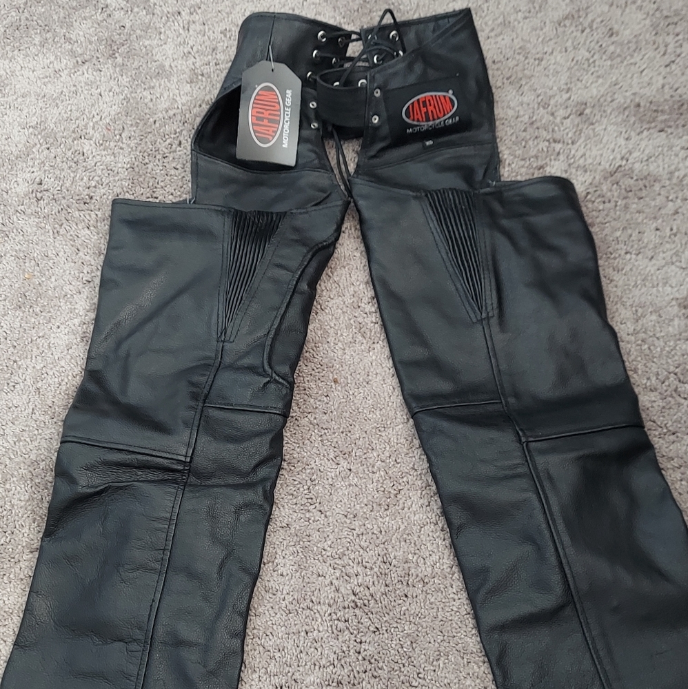 Black Leather Chaps